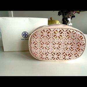 Tory Burch Pale Pink Cosmetic Bag NWB